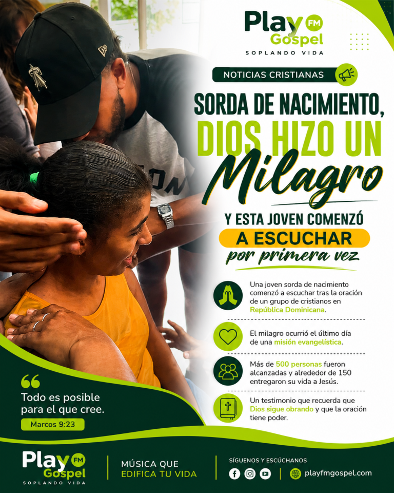 Joven sorda de nacimiento asegura haber escuchado por primera vez tras una oración en República Dominicana
