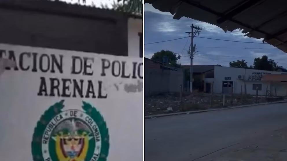 Ataque con dron explosivo contra estación de Policía en Arenal deja tres uniformados heridos